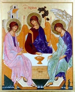 Lo Spirito il Miracolo della Vita Rublev l’Uno è triplice  1410 - Mosca