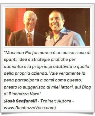 Brian Tracy Massimo Rendimento TESTIMONIAL