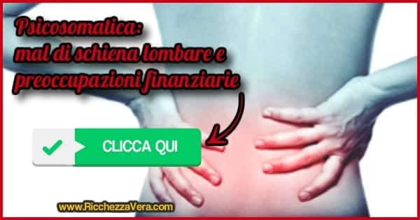Mal di schiena lombare